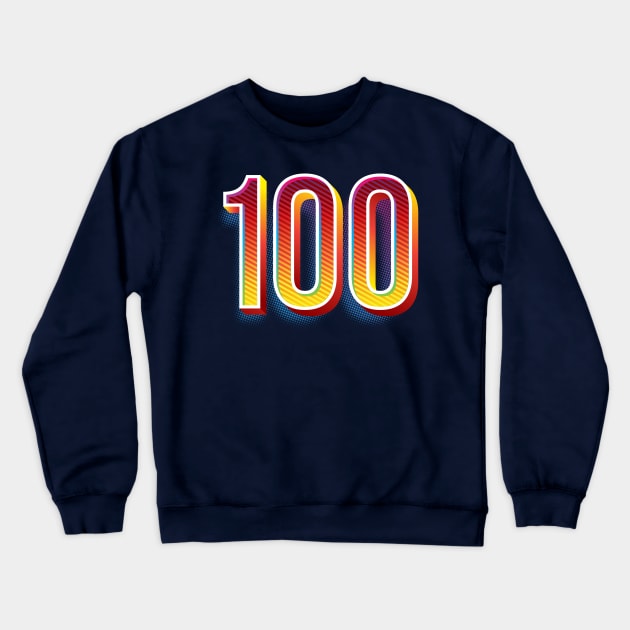 Float 100 red Crewneck Sweatshirt by MplusC